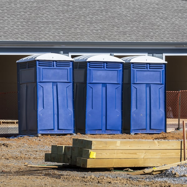 what is the expected delivery and pickup timeframe for the portable toilets in Dicksonville